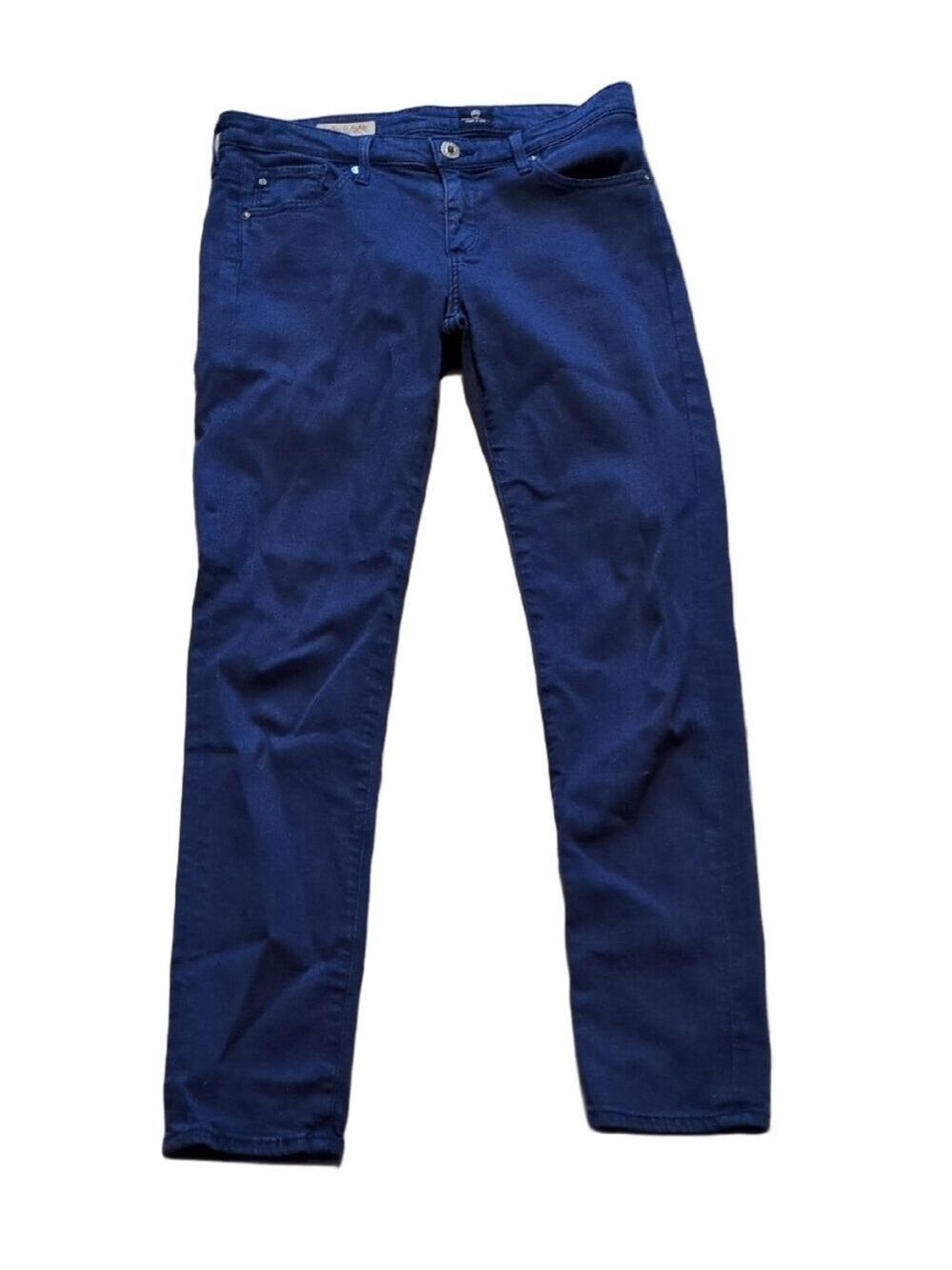 Ag Adriano Goldschmied Blue Stevie Ankle Slim Straight Leg Jeans Size 27R